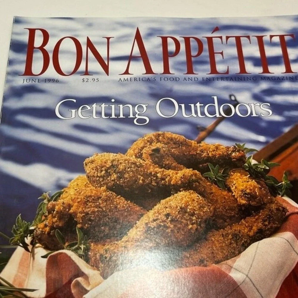 Bon Appétit June 1996 Getting Outdoors Magazine With Recipes For Outdoor Cooking